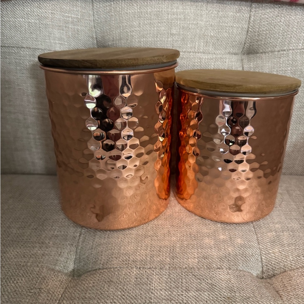 Uncommon James Copper Food Storage Canisters